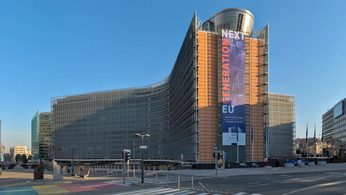 The Berlaymont building in Brussels, headquarters of the European Commission